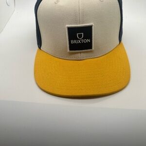 Brixton Navy and Yellow Hat